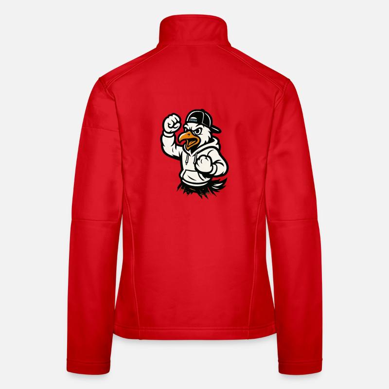Kampfadler Maskottchen  Frauen Softshelljacke