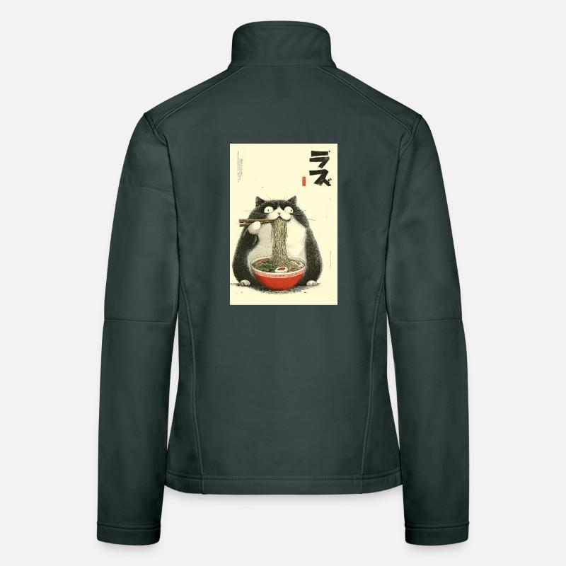 Neko Ramen Cat Women's Softshell Jacket
