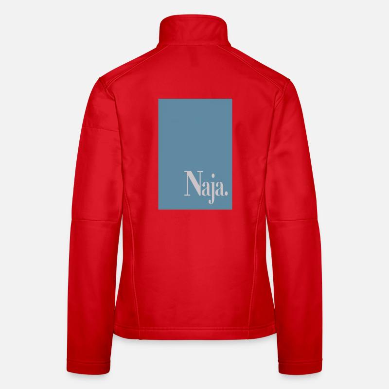 Affiche statement avec illustration « Eh bien. » Veste en tissu softshell Femme