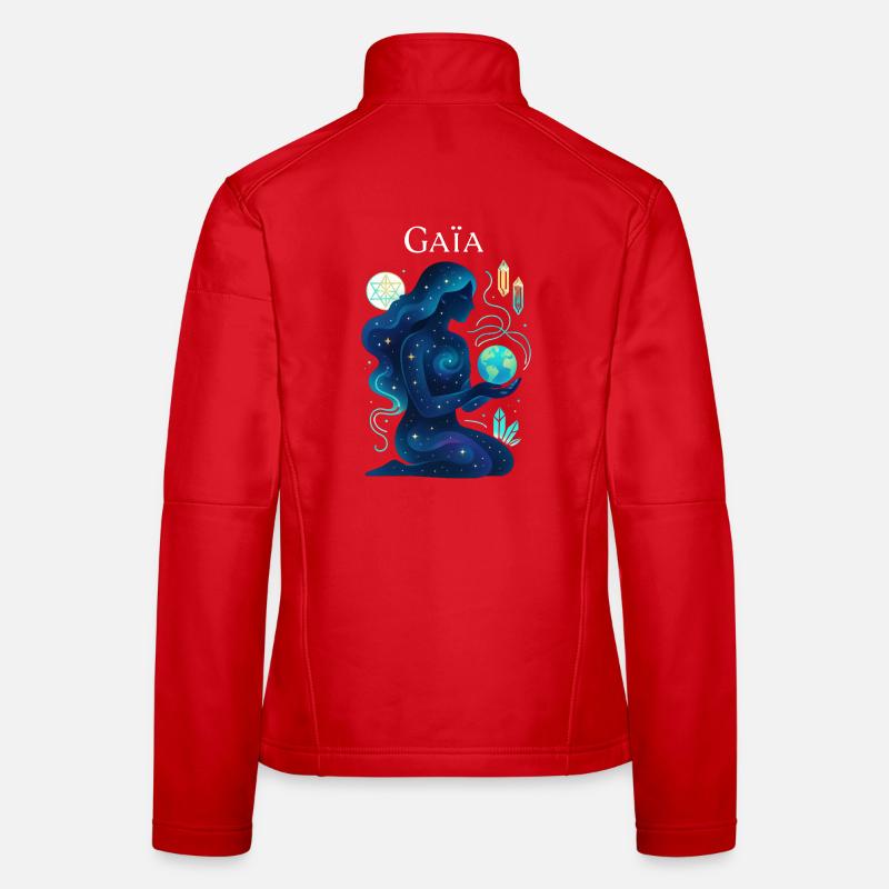 Kosmische Gaia – Mutter Natur Frauen Softshelljacke