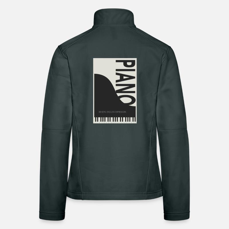 Piano – 88 Keys Endless Expression Women's Softshell Jacket