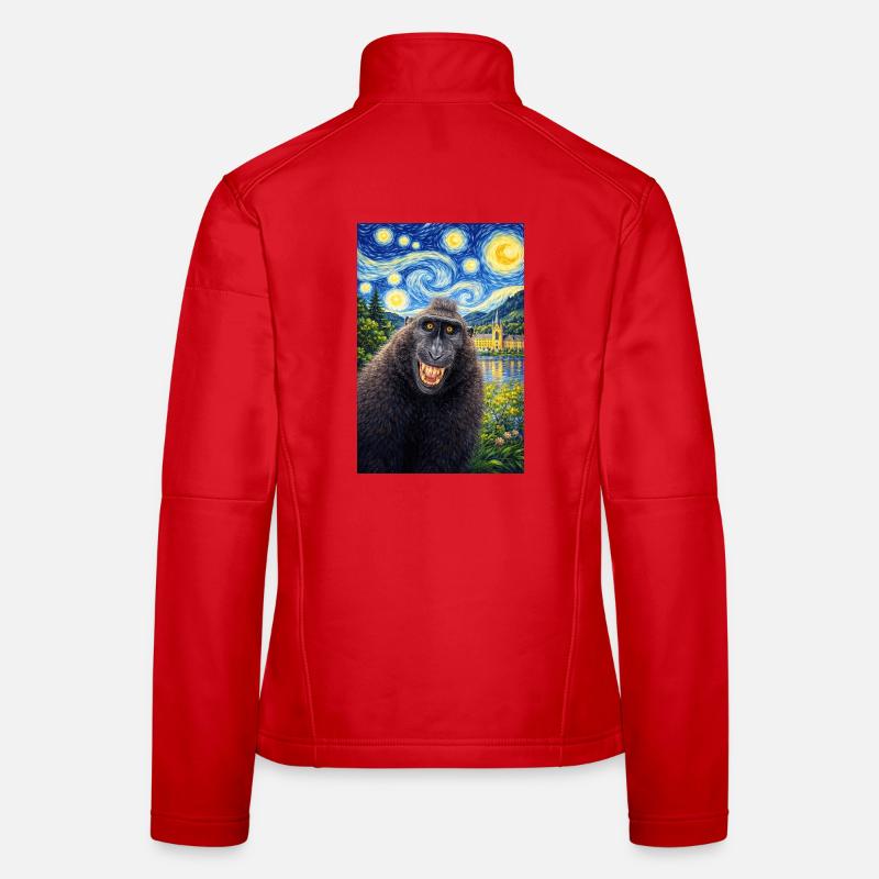 Nuit étoilée de Macaque Veste en tissu softshell Femme
