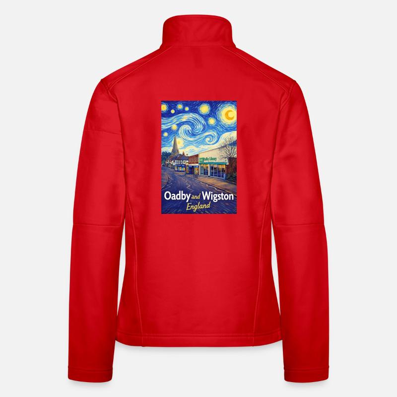 Oadby Wigston England Sternenstraßen Frauen Softshelljacke