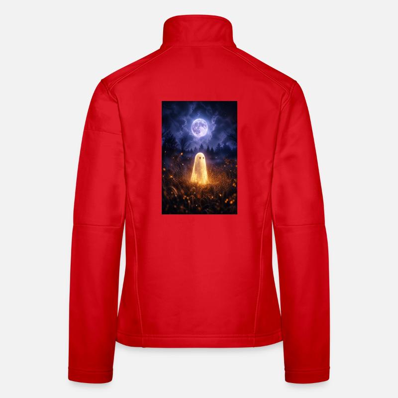 Fantôme au clair de lune dans le Champ des Lanternes Veste en tissu softshell Femme