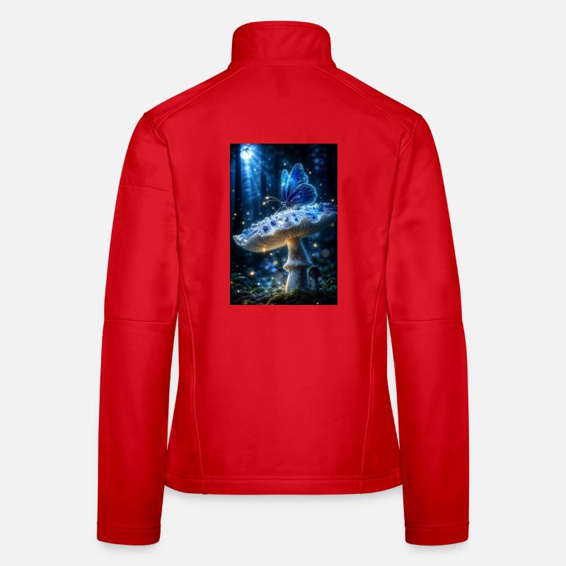 Papillon de la Forêt Bioluminescent Veste en tissu softshell Femme