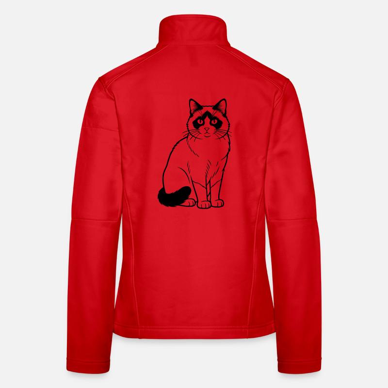 Chat Raquette Veste en tissu softshell Femme