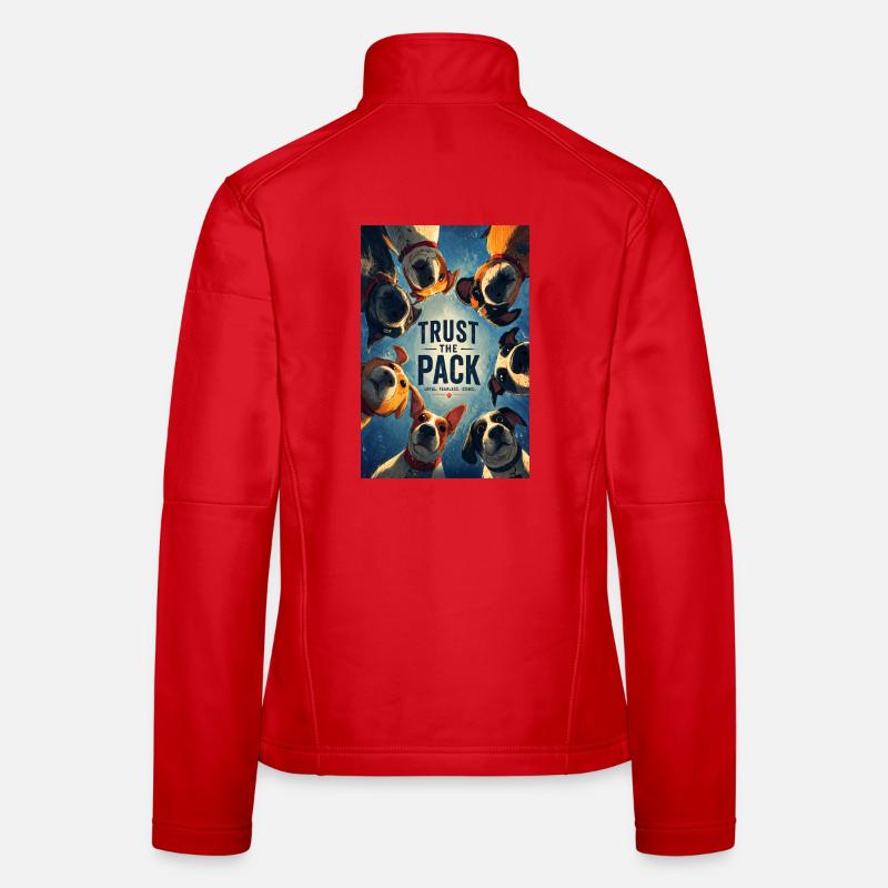 Vertraue dem Rudel. Frauen Softshelljacke