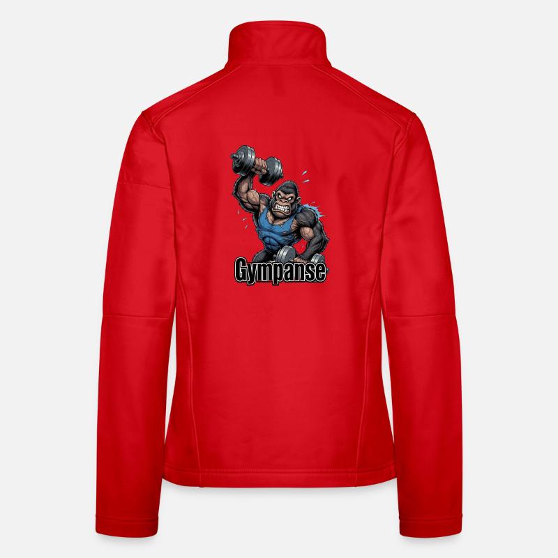 Gympanse Power Gorilla - Women's Softshell Jacket - red