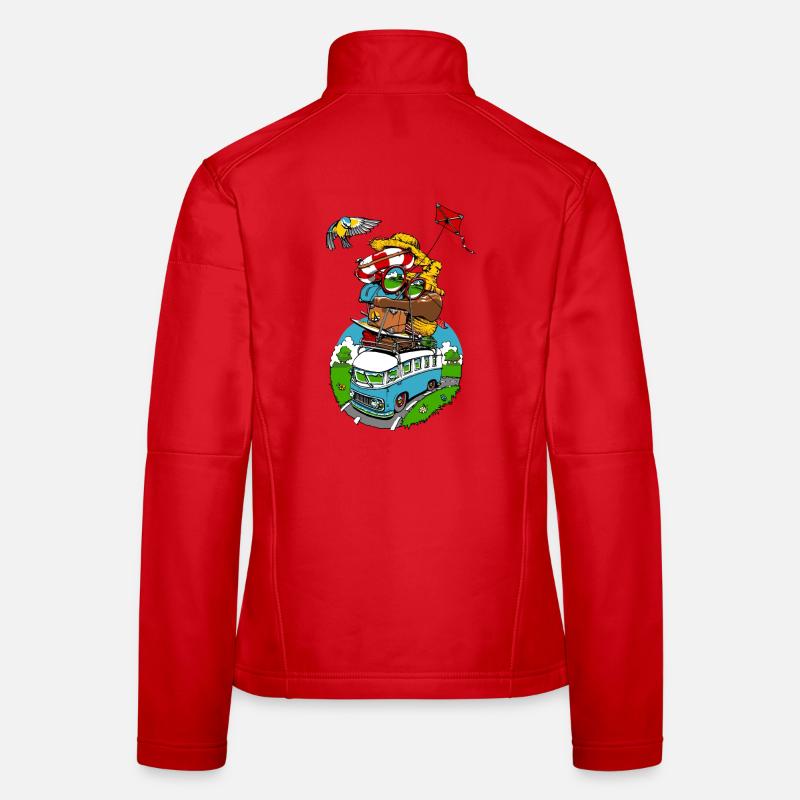 all around the world II - Women's Softshell Jacket - red