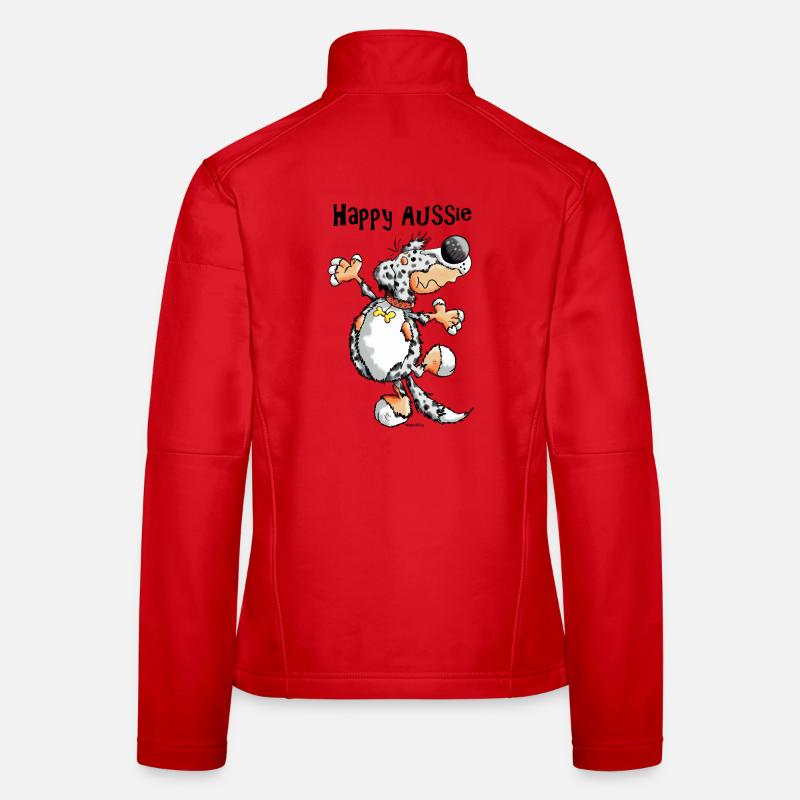 Arian der Australian Shepherd - Frauen Softshelljacke - Rot