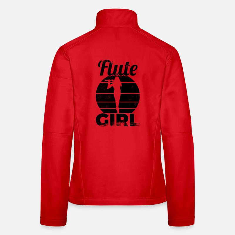 Flötenmädchen Frauen Softshelljacke