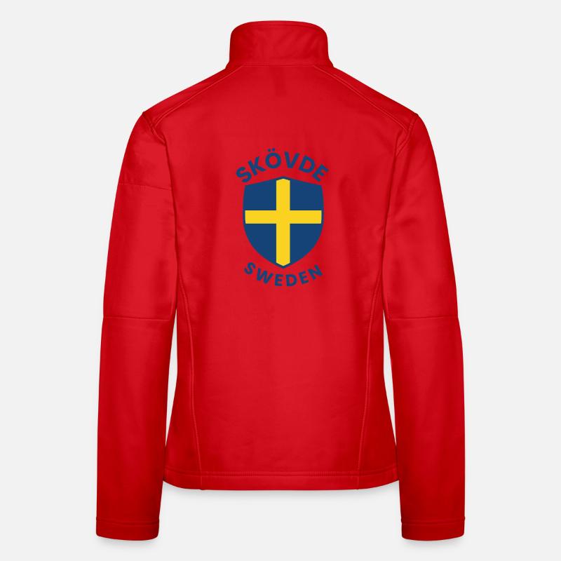 Skövde Shield Emblem Print Women's Softshell Jacket