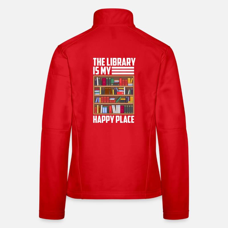 Lecture de livres Bibliothécaire Lectrice Veste en tissu softshell Femme