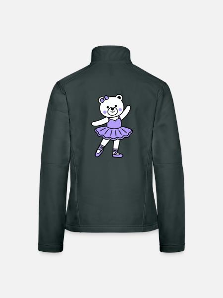 Bear ballet - Women's Softshell Jacket - red - Back