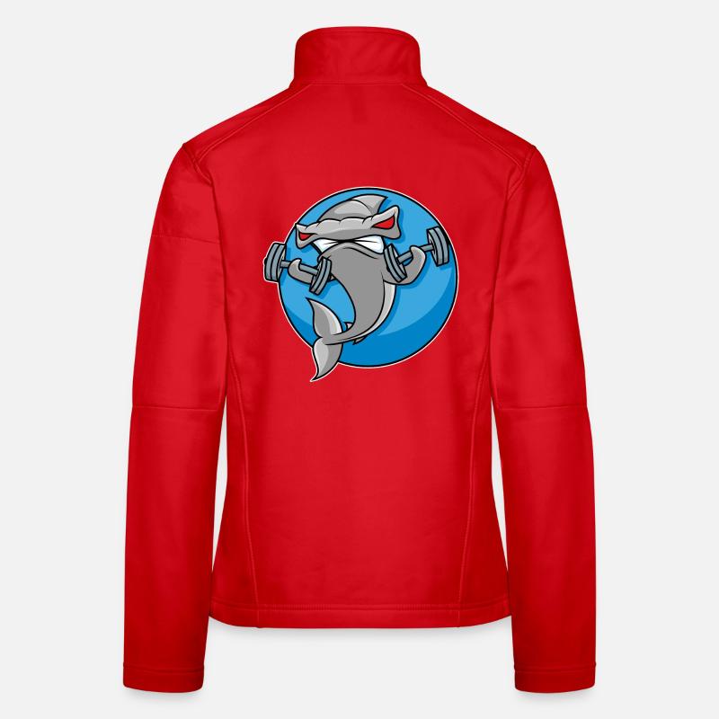 Haltérophilie requin-marteau Veste en tissu softshell Femme