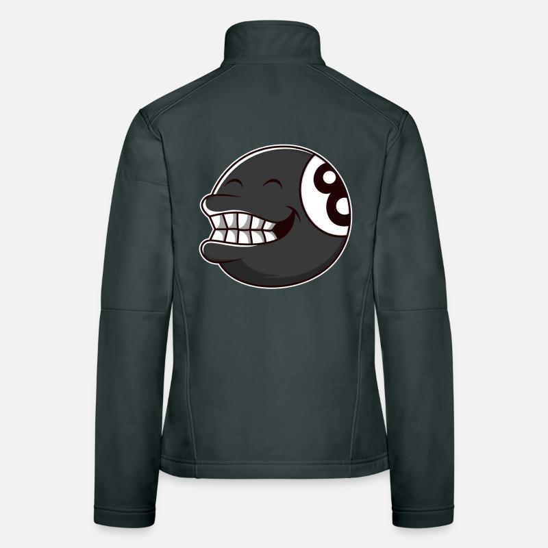 Boule de billard 8 Veste en tissu softshell Femme