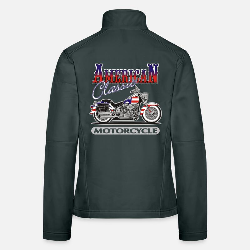 Classic American Motorcycle Women's Softshell Jacket