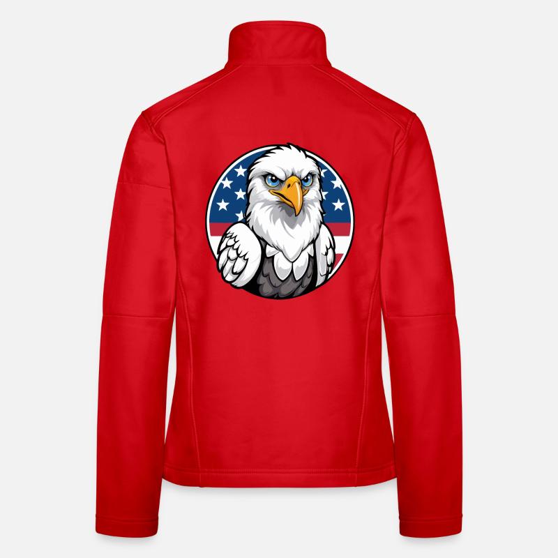 États-Unis et USA Eagle Veste en tissu softshell Femme