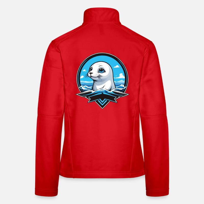 Small Seal Seals Sea Women's Softshell Jacket