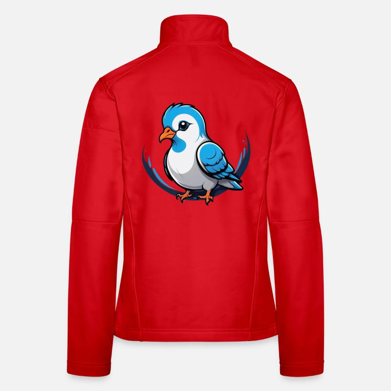 Breloque Petite Colombe Veste en tissu softshell Femme