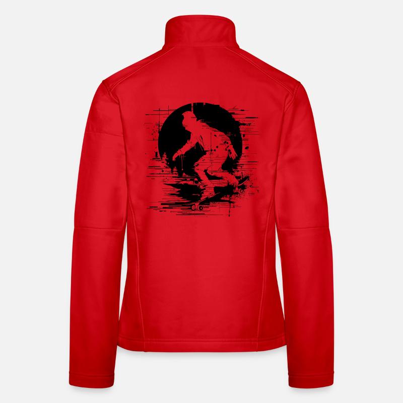 Planche à roulettes Pixel Veste en tissu softshell Femme