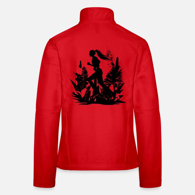 Look de bande dessinée de coureur Veste en tissu softshell Femme