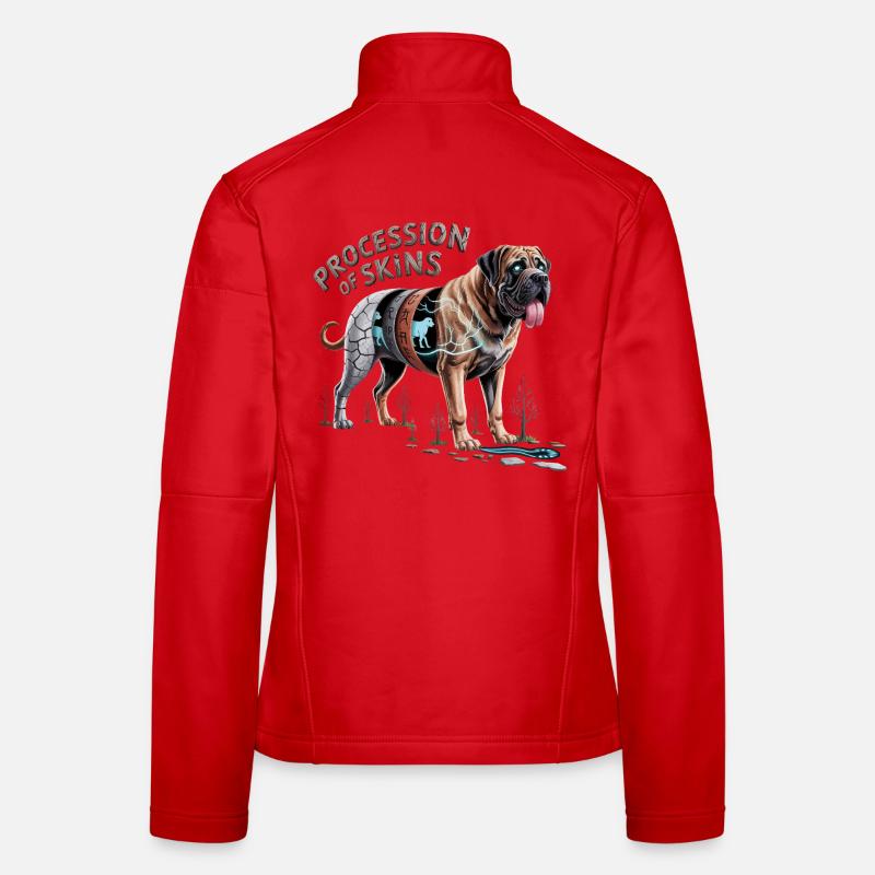 Couches de peau de mastiff cyborg Veste en tissu softshell Femme