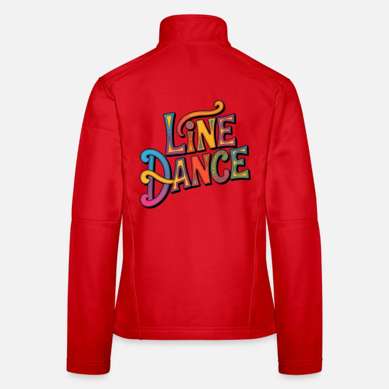 Line Dance Western Lettering Women's Softshell Jacket