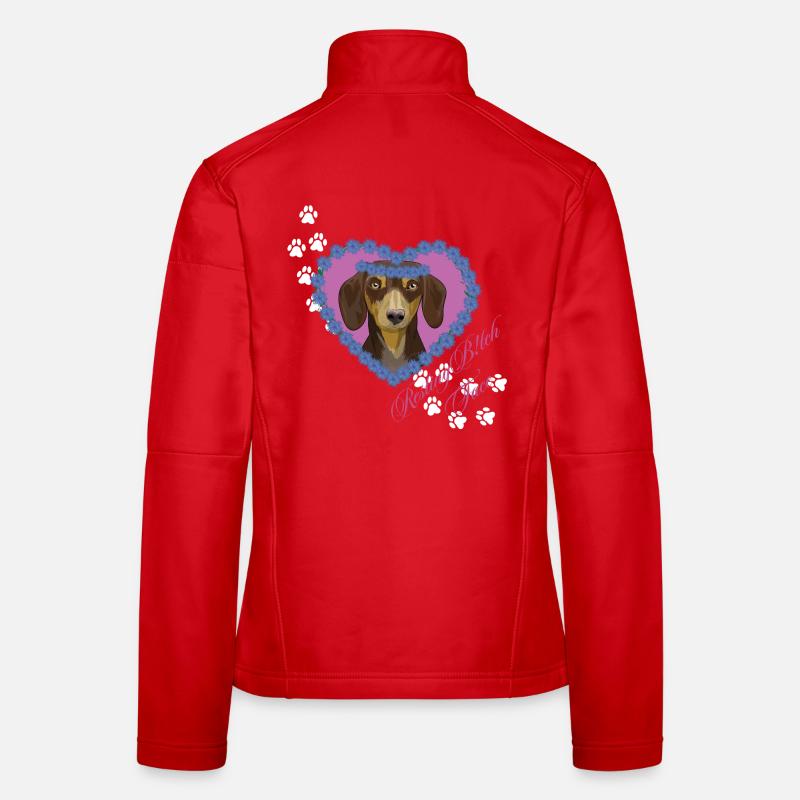 Resting B!tch Face Weenie - Women's Softshell Jacket - red
