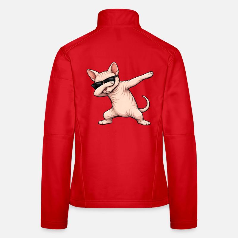 Dabbing Sphynx Katze Frauen Softshelljacke