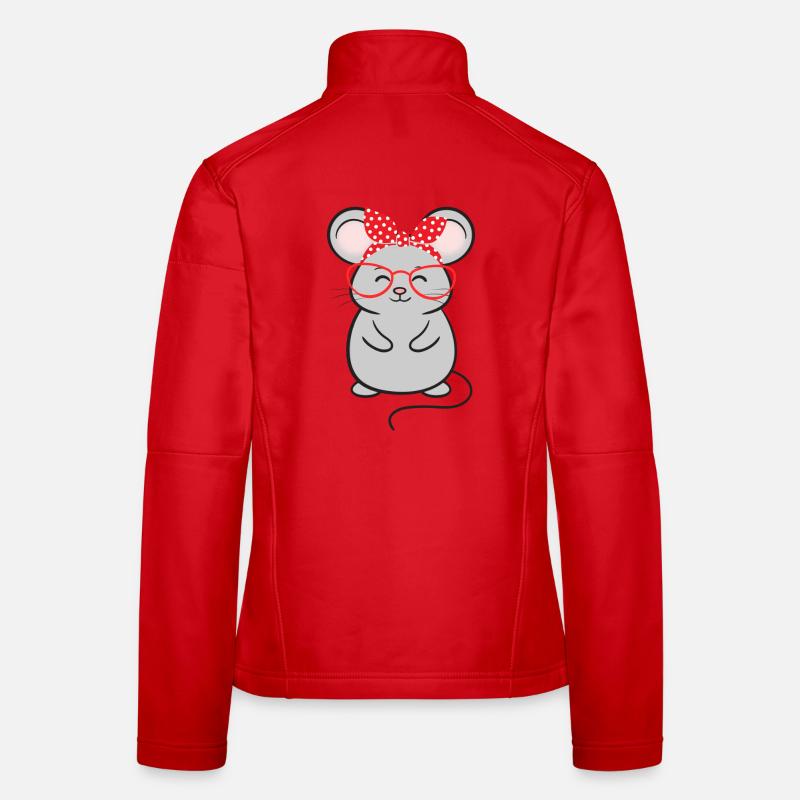 Maus Mäuse Frauen Softshelljacke