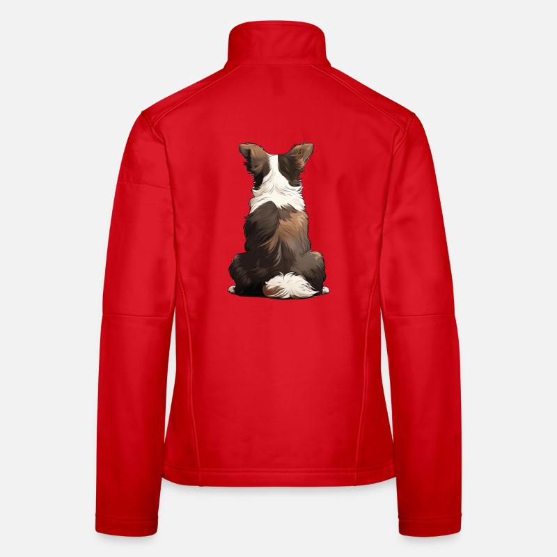 Border Collie Frauen Softshelljacke