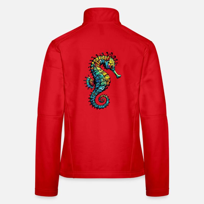 Seepferdchen Frauen Softshelljacke