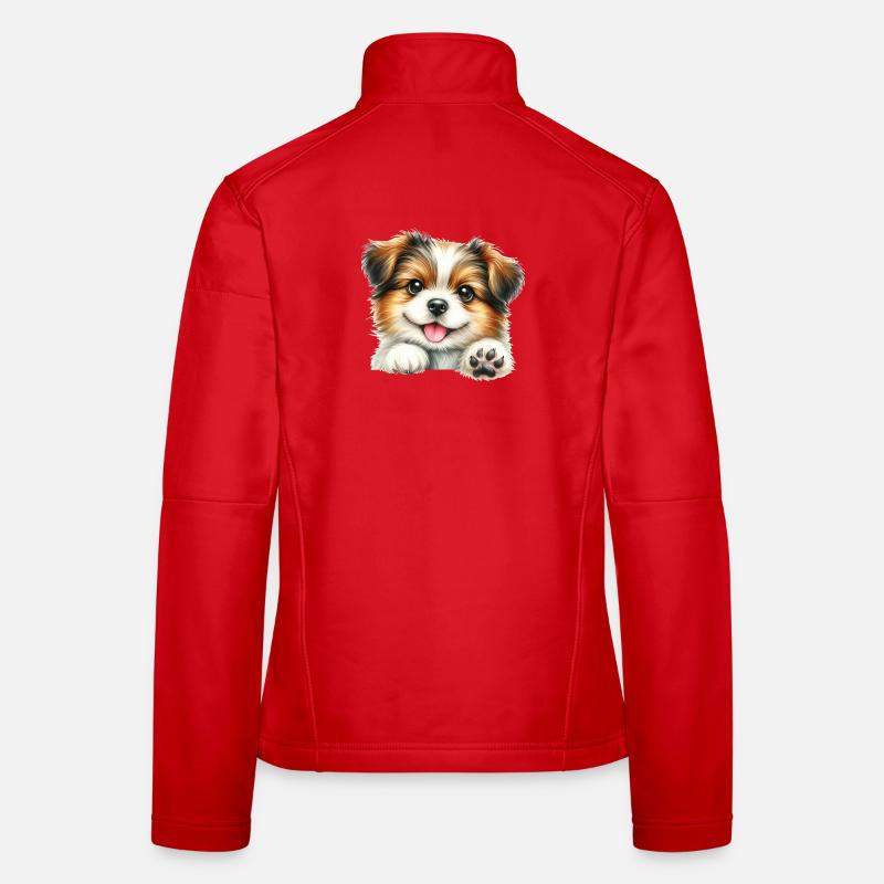 Süßer Hund Frauen Softshelljacke
