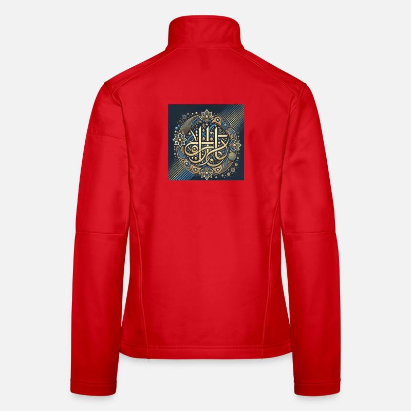 Islamisches Calligraphy Mandala Design Frauen Softshelljacke
