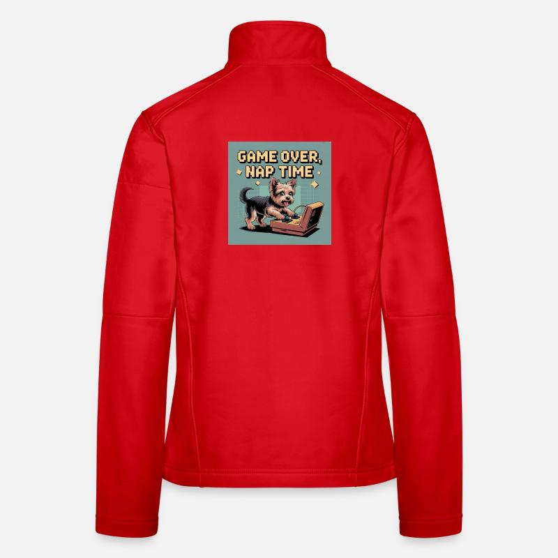Hund und Konsole: Virtuelles Gameplay Frauen Softshelljacke