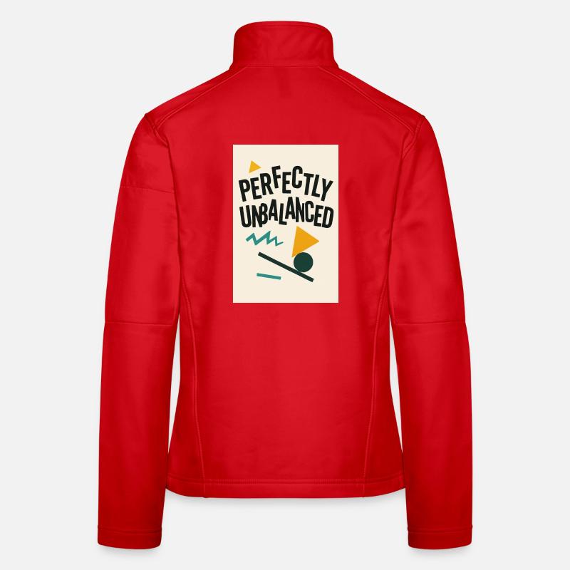 perfekt unausgeglichen - Frauen Softshelljacke - Rot