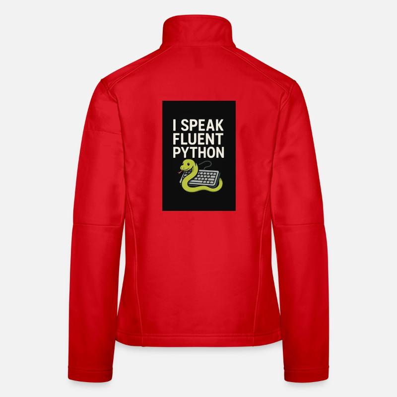 Python Coding Snake Women's Softshell Jacket