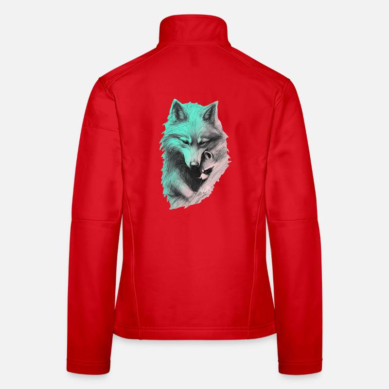 🐺 🦝 Shared Silence Women's Softshell Jacket