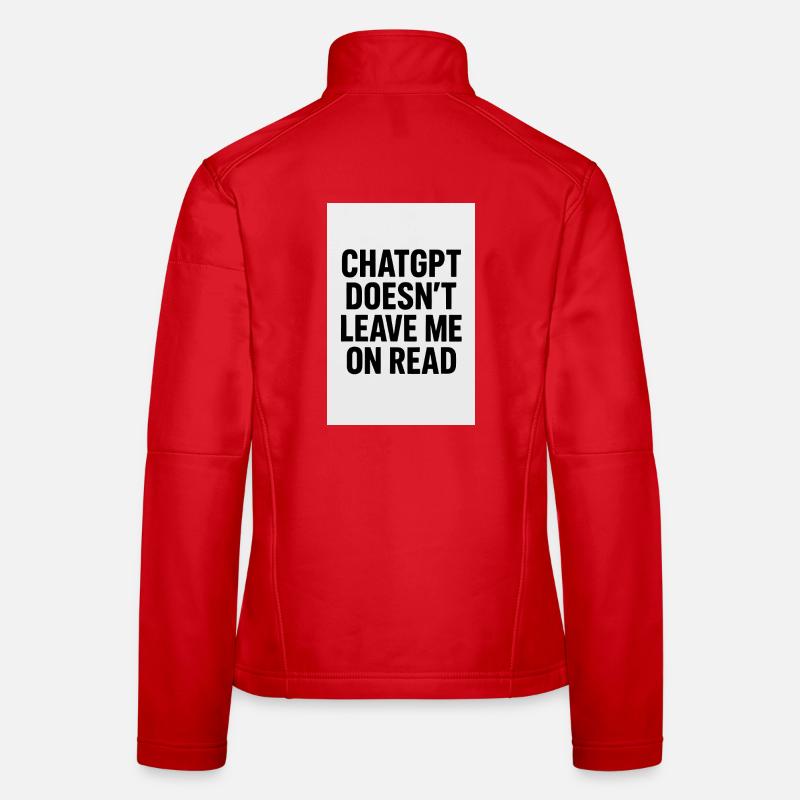 Puissante empreinte d’humour ChatGPT Veste en tissu softshell Femme