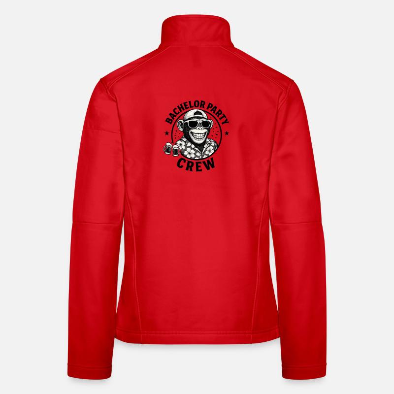 JGA - Junggesellen Abschied Party Bachelor Affe Frauen Softshelljacke