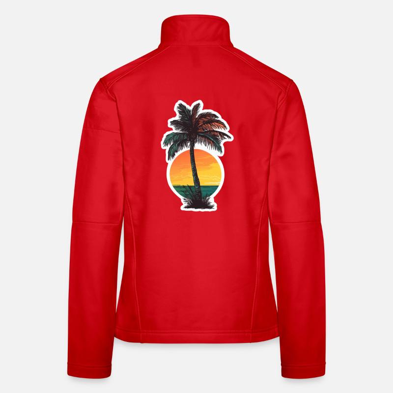 Palm tree Women's Softshell Jacket