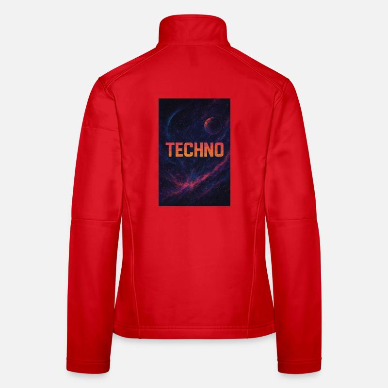 Futuristic Space Techno Design Women's Softshell Jacket