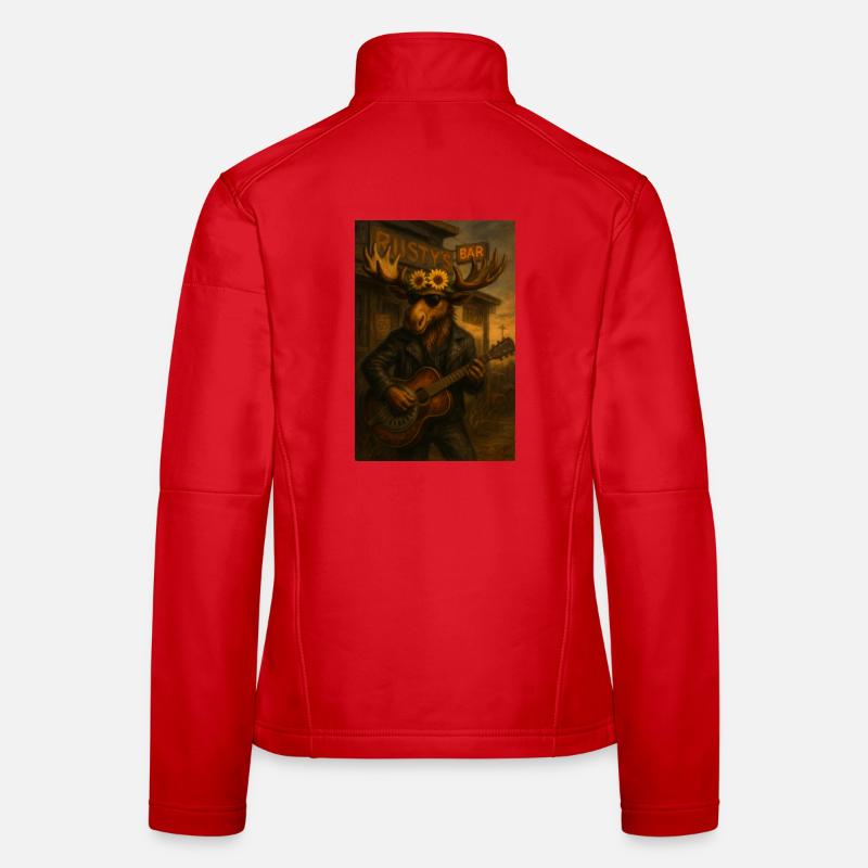 Gesetzloser Elch Frauen Softshelljacke