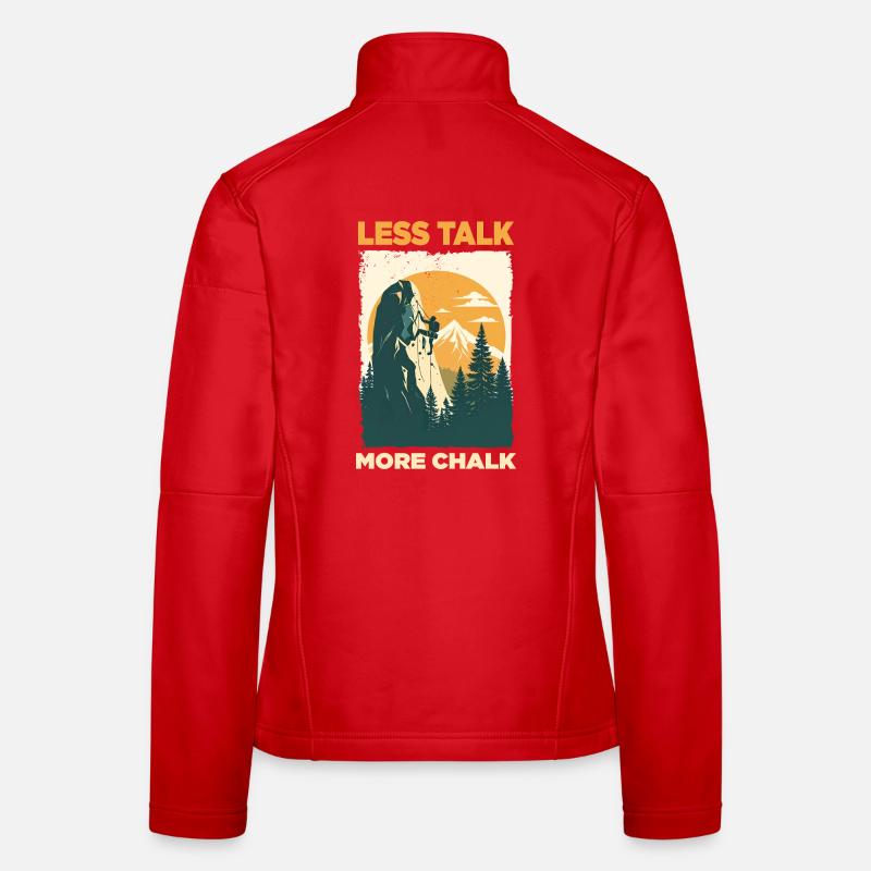Déclaration d'escalade : Moins de paroles, plus de magnésie Veste en tissu softshell Femme