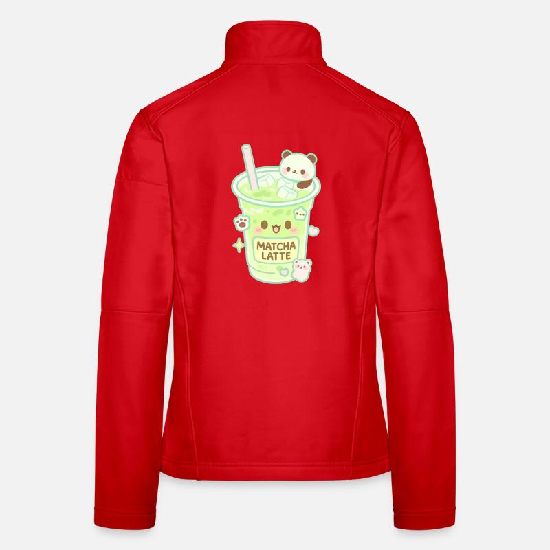 Matcha Latte Panda Women's Softshell Jacket