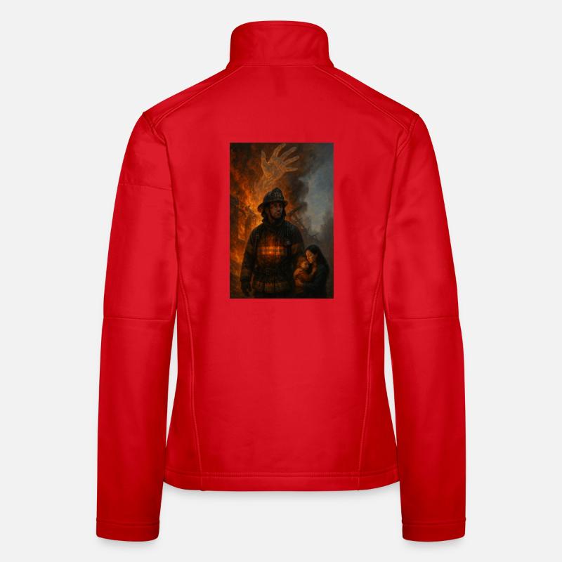 It is not the flame that burns them, but someone else's need Women's Softshell Jacket