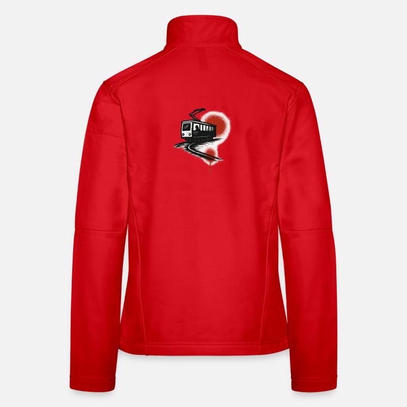 Tram on the red streak Women's Softshell Jacket
