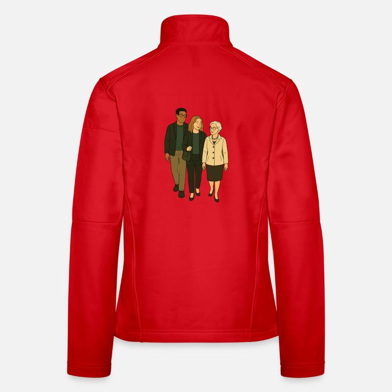 mit Oma unterwegs Frauen Softshelljacke