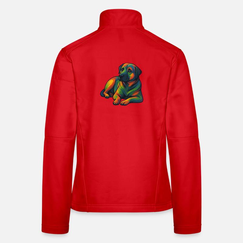 Hund-Kangal - Frauen Softshelljacke - Rot
